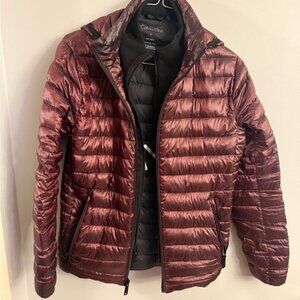 Calvin Klein Black Down Puffer Jacket – 90% Duck Down Fill, Warm Winter Coat